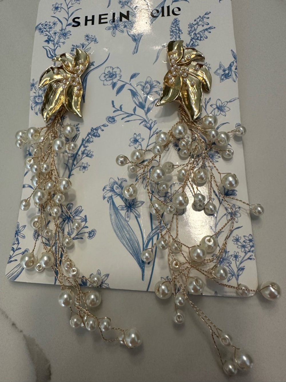 NWT SHEIN Pearl Drop Earrings